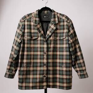 Vintage Men’s Daks DD London Plaid Blazer XL Green